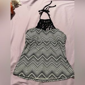 Active, Swimwear Top, black and white